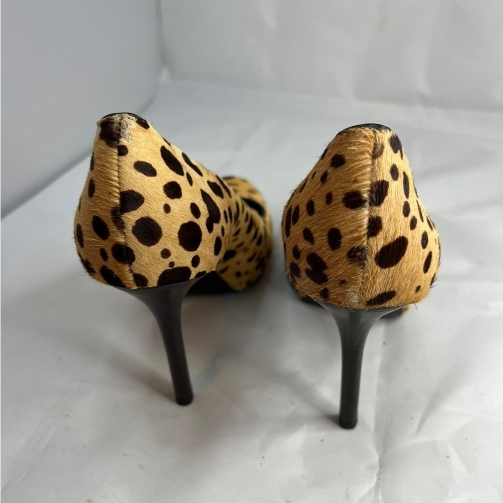 Tory Burch Cheetah Print Calf Hair Heels Pumps Women's Size 8M Classic Style - Picture 11 of 15